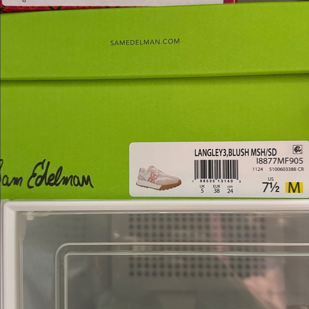 Sam Edelman sneakers pink and white - Picture 4 of 4